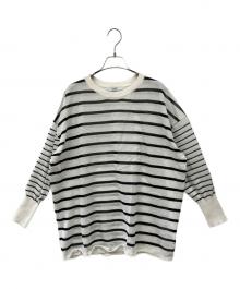 JOURNAL STANDARD relume（ジャーナルスタンダード レリューム）の古着「サマーニットプルオーバー」｜ホワイト×ブラック