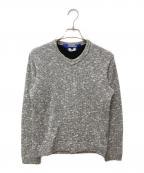 COMME des GARCONS JUNYA WATANABE MANコム デ ギャルソン ジュンヤ ワタナベ マン）の古着「エルボーパッチニット WR-T006 / AD2016」｜グレー