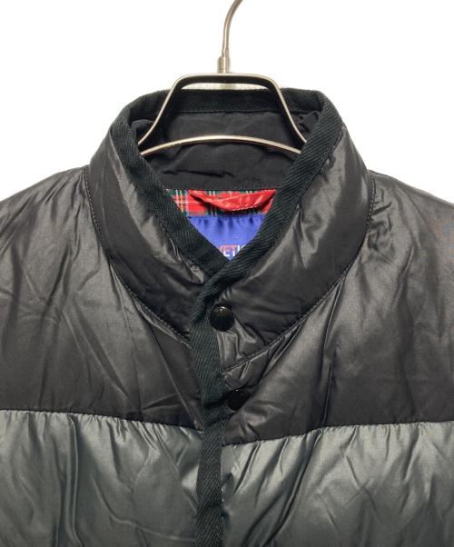COMME des GARCONS JUNYA WATANABE MAN（コム デ ギャルソン ジュンヤ ワタナベ マン）COMME des GARCONS JUNYA WATANABE MAN (コム デ ギャルソン ジュンヤ ワタナベ マン) DUVETICA (デュベティカ) レザー切替ダウンベスト ブラック サイズ:XSの古着・服飾アイテム