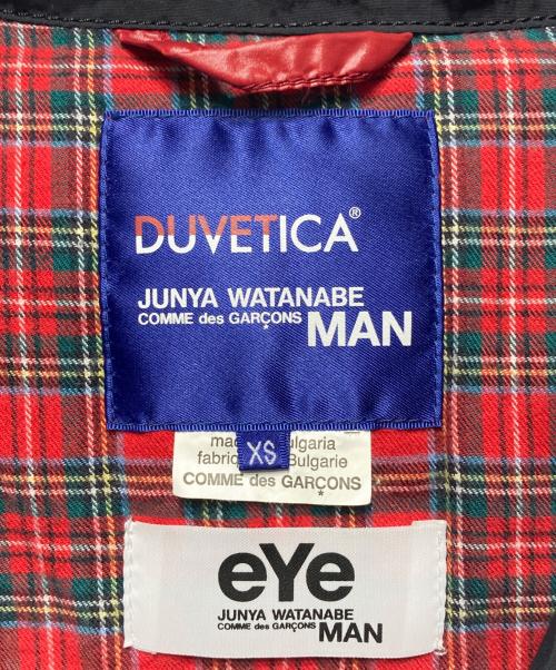COMME des GARCONS JUNYA WATANABE MAN（コム デ ギャルソン ジュンヤ ワタナベ マン）COMME des GARCONS JUNYA WATANABE MAN (コム デ ギャルソン ジュンヤ ワタナベ マン) DUVETICA (デュベティカ) レザー切替ダウンベスト ブラック サイズ:XSの古着・服飾アイテム