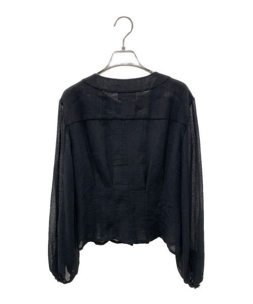 CHANEL（シャネル）CHANEL (シャネル) ココボタンシアーブラウス ブラック サイズ:36の古着・服飾アイテム
