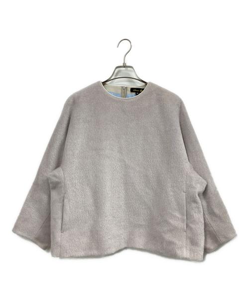 DRAWER（ドゥロワー）DRAWER (ドゥロワー) ドルマンスリーブ シャギー プルオーバー グレー サイズ:38の古着・服飾アイテム