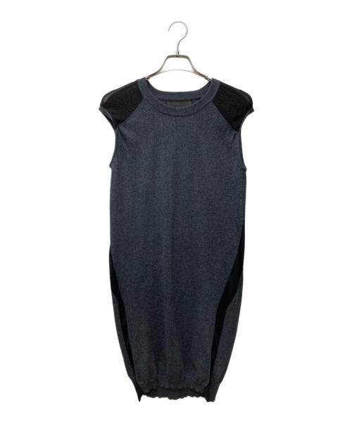 MM6 Maison Margiela（エムエムシックスメゾンマルジェラ）MM6 Maison Margiela (エムエムシックスメゾンマルジェラ) ノースリーブワンピース グレー サイズ:Sの古着・服飾アイテム