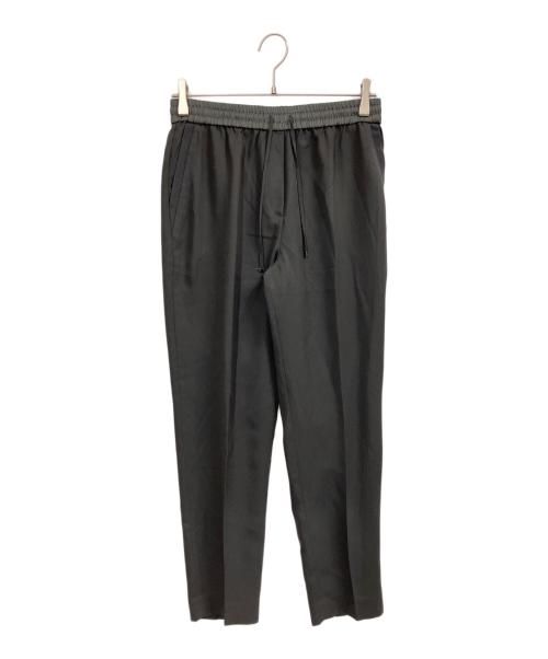 icB（アイシービー）icB (アイシービー) FluidBackSatin ドロストパンツ ダークグレー サイズ:2　(7)の古着・服飾アイテム