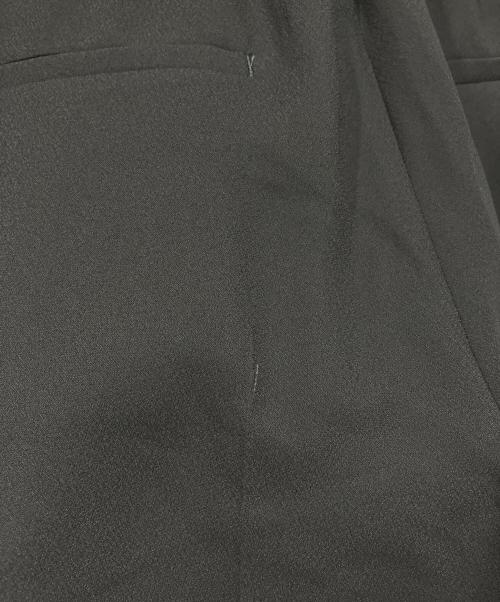 icB（アイシービー）icB (アイシービー) FluidBackSatin ドロストパンツ ダークグレー サイズ:2　(7)の古着・服飾アイテム