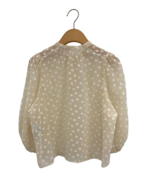 IENA（イエナ）IENA (イエナ) Mi * Trefle シアーギャザーブラウス アイボリー サイズ:-の古着・服飾アイテム