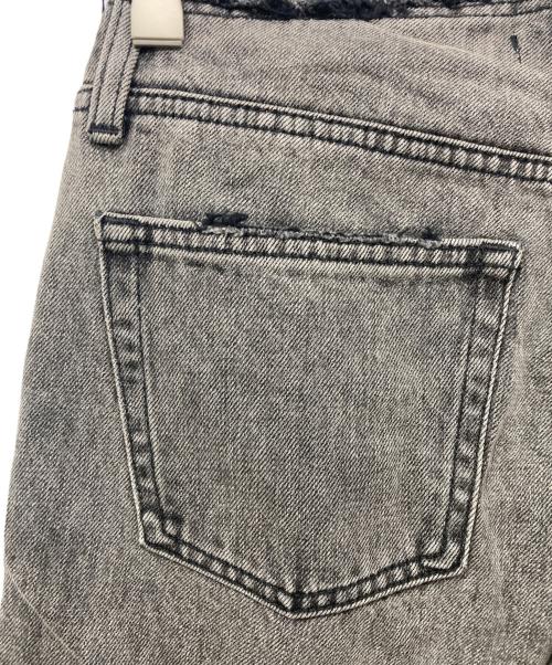 moussy（マウジー）moussy (マウジー) LOW WAIST SLIT STRAIGHT/ローウエストスリットストレート ブラック サイズ:1の古着・服飾アイテム