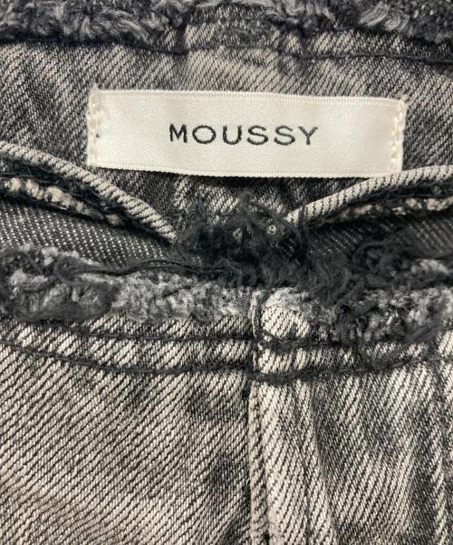 moussy（マウジー）moussy (マウジー) LOW WAIST SLIT STRAIGHT/ローウエストスリットストレート ブラック サイズ:1の古着・服飾アイテム