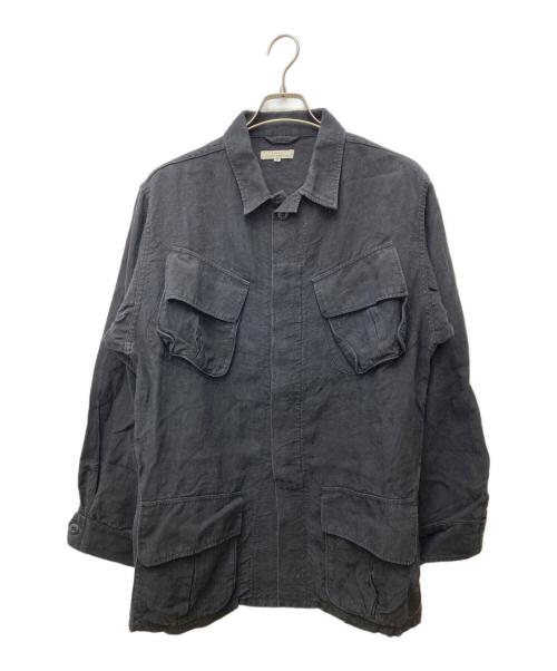 SLOW&CO（スロウアンドコー）SLOW&CO (スロウアンドコー) linen jungle fatigue ブラック サイズ:2の古着・服飾アイテム