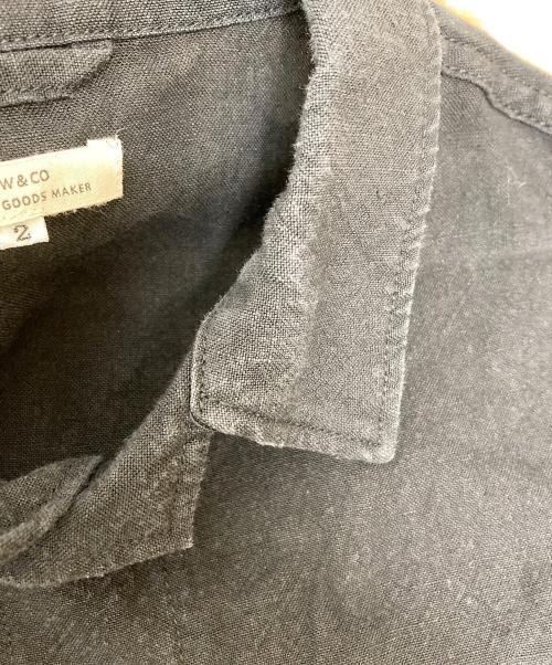 SLOW&CO（スロウアンドコー）SLOW&CO (スロウアンドコー) linen jungle fatigue ブラック サイズ:2の古着・服飾アイテム