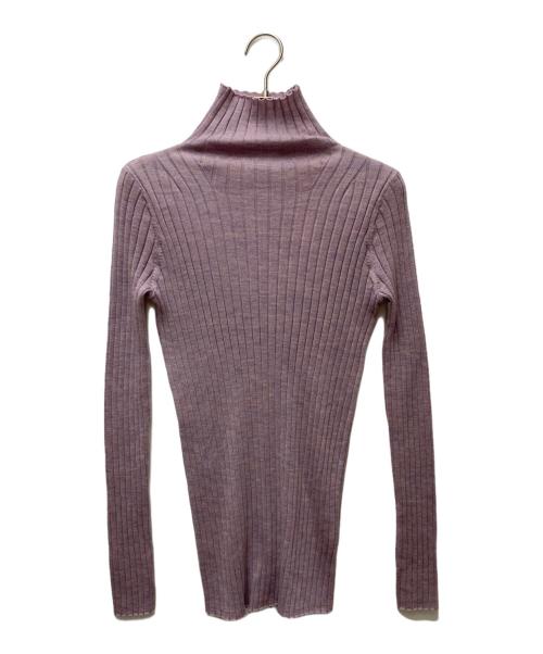 DEMYLEE（デミリー）DEMYLEE (デミリー) リブボトルネックニット 3410800019 ラベンダー サイズ:Sの古着・服飾アイテム