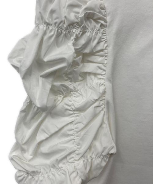 CELFORD（セルフォード）CELFORD (セルフォード) シャーリングスリーブカットソープルオーバー ホワイト サイズ:38の古着・服飾アイテム