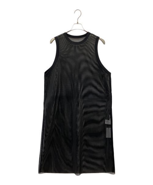 HYKE（ハイク）HYKE (ハイク) メッシュノースリーブドレス ブラック サイズ:1の古着・服飾アイテム