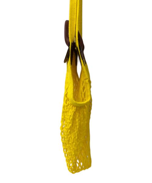 LONGCHAMP（ロンシャン）LONGCHAMP (ロンシャン) Filt (フィルト) Le Pliage Filet  イエロー サイズ:-の古着・服飾アイテム