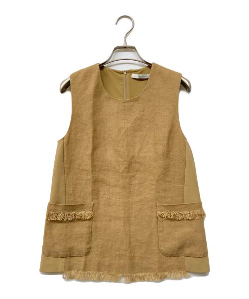 MaxMara（マックスマーラ）MaxMara (マックスマーラ) ベスト ブラウン サイズ:Sの古着・服飾アイテム