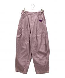 LAND by MILKBOY（ランドバイミルクボーイ）の古着「BIG-TUCK PANTS」｜ピンク