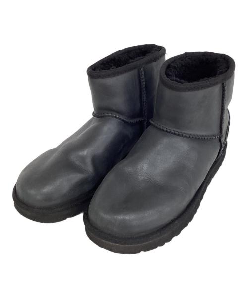 UGG（アグ）UGG (アグ) Classic Mini Deco　クラシックミニ デコ　ムートンショートブーツ ブラック サイズ:24の古着・服飾アイテム