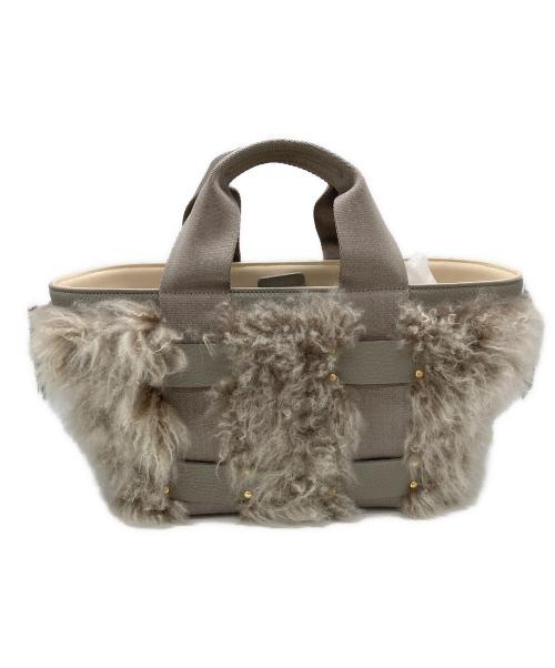 A.D.M.J.（エーディーエムジェイ）A.D.M.J. (エーディーエムジェイ) ファートートバッグ グレーの古着・服飾アイテム