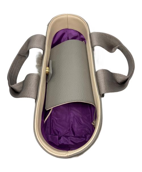 A.D.M.J.（エーディーエムジェイ）A.D.M.J. (エーディーエムジェイ) ファートートバッグ グレーの古着・服飾アイテム