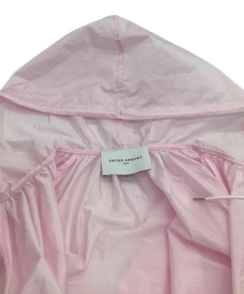 UNITED ARROWS（ユナイテッドアローズ）UNITED ARROWS (ユナイテッドアローズ) ライト フード ブルゾン ピンク サイズ:38の古着・服飾アイテム