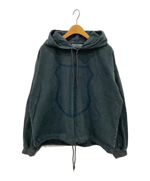 caerus（カイロス）caerus (カイロス) プルオーバーデニムパーカー ネイビー サイズ:2の古着・服飾アイテム