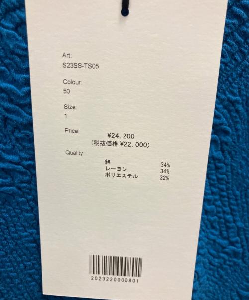 08sircus（ゼロエイトサーカス）08sircus (ゼロエイトサーカス) Jacquard jersey sleeveless top ブルー サイズ:1の古着・服飾アイテム