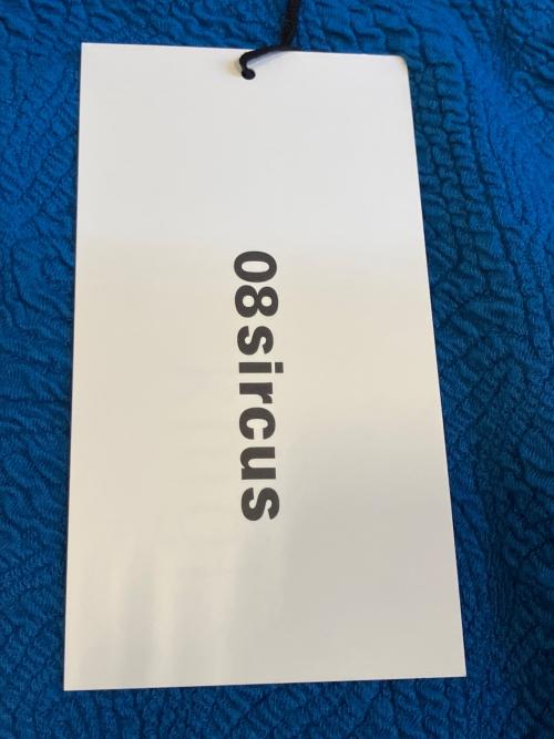 08sircus（ゼロエイトサーカス）08sircus (ゼロエイトサーカス) Jacquard jersey sleeveless top ブルー サイズ:1の古着・服飾アイテム