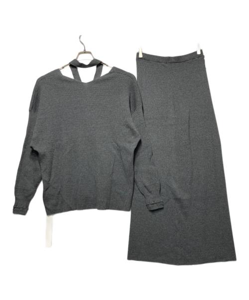 MANOF（マノフ）MANOF (マノフ) サーマルニットセットアップ チャコールグレー サイズ:FREEの古着・服飾アイテム