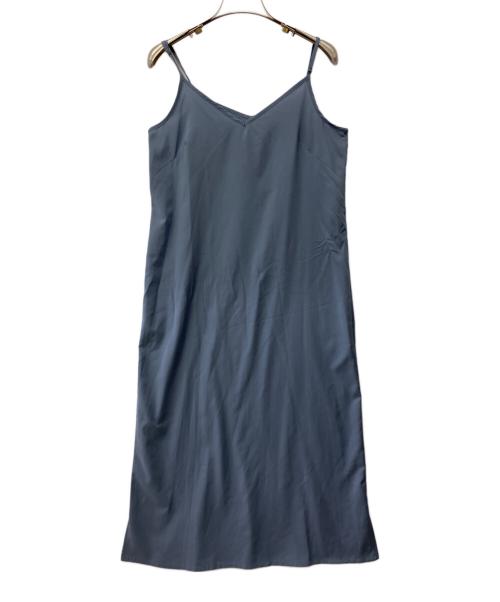 FRAY ID（フレイ アイディー）FRAY ID (フレイ アイディー) フリンジジャガードカシュクールワンピース ブルー サイズ:1の古着・服飾アイテム