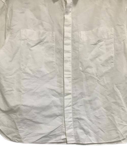 DRAWER（ドゥロワー）DRAWER (ドゥロワー) ビッグカフハーフスリーブ シャツ ホワイト サイズ:38の古着・服飾アイテム