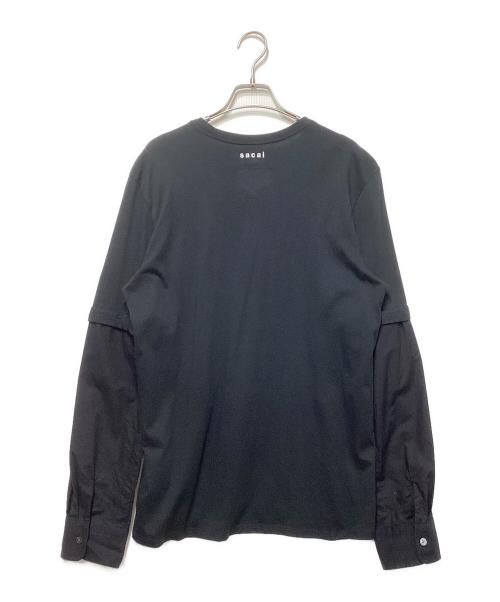 NIKE（ナイキ）NIKE (ナイキ) sacai (サカイ) Customized L/S T-Shirt ブラック サイズ:3の古着・服飾アイテム