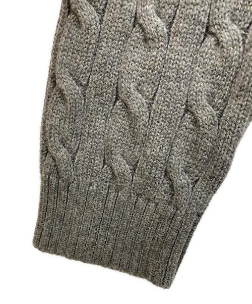 LAUREN RALPH LAUREN（ローレンラルフローレン）LAUREN RALPH LAUREN (ローレンラルフローレン) ケーブルニットワンピース グレー サイズ:Lの古着・服飾アイテム
