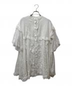 JOSLINジョスリン）の古着「ALICE LINEN RAMIE MINI DRESS」｜ホワイト