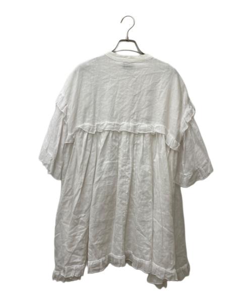 JOSLIN（ジョスリン）JOSLIN (ジョスリン) ALICE LINEN RAMIE MINI DRESS ホワイト サイズ:6の古着・服飾アイテム