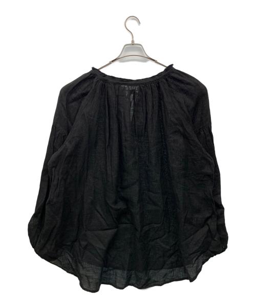 FRAMeWORK（フレームワーク）FRAMeWORK (フレームワーク) リネンガーゼブラウス ブラック サイズ:‐の古着・服飾アイテム