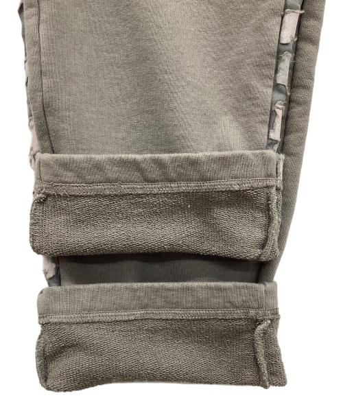 KUON（クオン）KUON (クオン) サイドラインスウェットパンツ カーキ サイズ:Mの古着・服飾アイテム