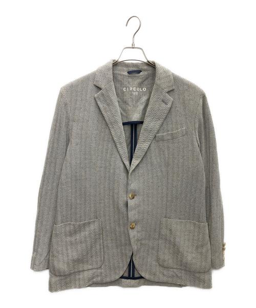 CIRCOLO 1901（チルコロ1901）CIRCOLO 1901 (チルコロ1901) コットンリネンブレザー グレー サイズ:54の古着・服飾アイテム