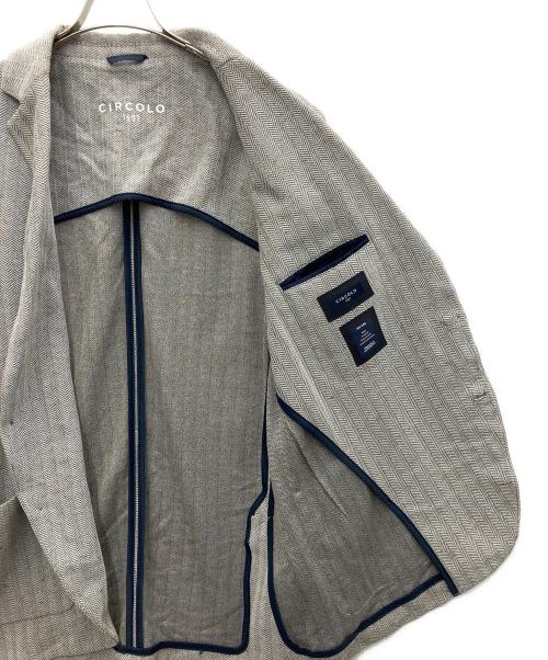CIRCOLO 1901（チルコロ1901）CIRCOLO 1901 (チルコロ1901) コットンリネンブレザー グレー サイズ:54の古着・服飾アイテム