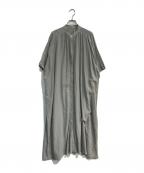 Whim Gazetteウィムガゼット）の古着「2WAYリラックスシャツワンピース」｜カーキ