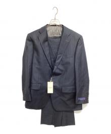 STOVEL & MASON（ストーベル アンド メイソン）の古着「3ピーススーツ」｜ネイビー