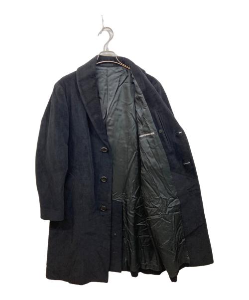 ISSEY MIYAKE MEN（イッセイミヤケメン）ISSEY MIYAKE MEN (イッセイミヤケメン) アンゴラ混ショールカラーコート ブラック サイズ:2の古着・服飾アイテム