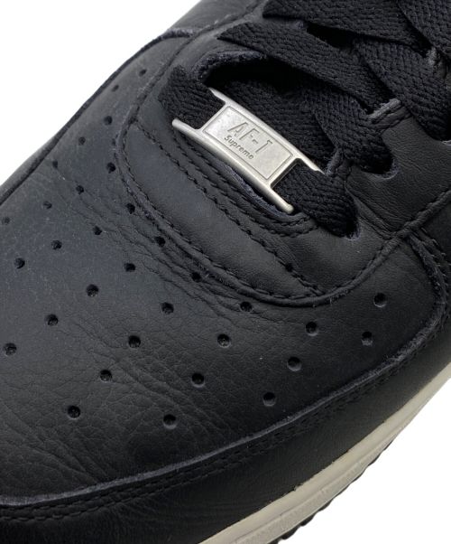 NIKE（ナイキ）NIKE (ナイキ) SUPREME (シュプリーム) COMME des GARCONS SHIRT (コムデギャルソンシャツ) AIR FORCE 1 BLACK/WHITE サイズ:27.5cm(US9.5)の古着・服飾アイテム