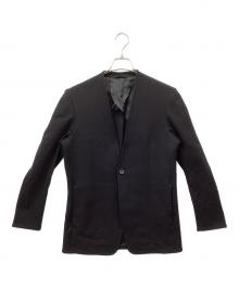 RAINMAKER（レインメーカー）の古着「PONTE ROMA NO COLLAR JACKET」｜ブラック