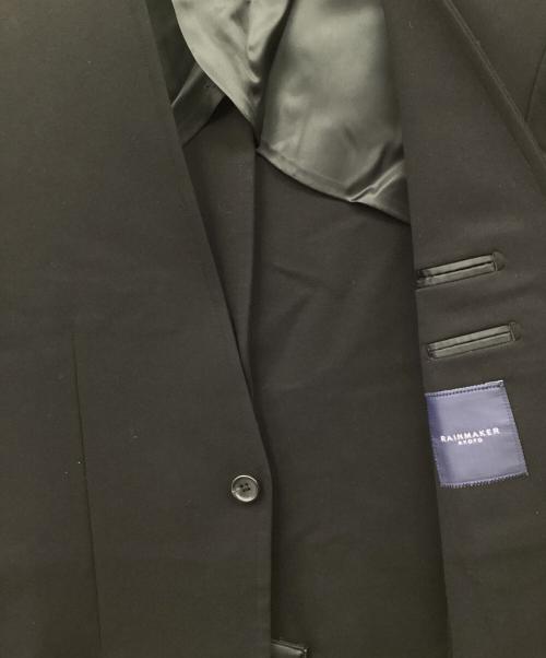 RAINMAKER（レインメーカー）RAINMAKER (レインメーカー) PONTE ROMA NO COLLAR JACKET ブラック サイズ:46の古着・服飾アイテム