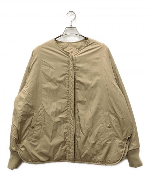 CALUX（キャラクス）CALUX (キャラクス) QUILTED リバーシブル中綿ジャケット ブラウン サイズ:Fの古着・服飾アイテム