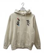 WIND AND SEA×HUFウィンダンシー×ハフ）の古着「プルオーバーパーカー」｜アイボリー