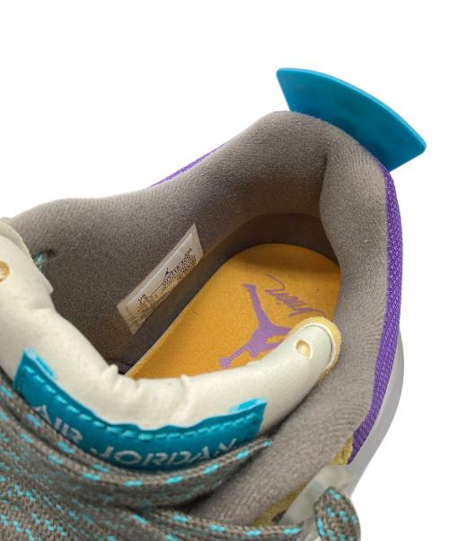 NIKE（ナイキ）NIKE (ナイキ) AIRJORDAN4 カーキ×パープル サイズ:25.5㎝の古着・服飾アイテム