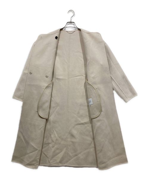 ESSEN .LAUTREAMONT（エッセン.ロートレアモン）ESSEN .LAUTREAMONT (エッセン.ロートレアモン) ノーカラーコート ベージュ サイズ:SIZE 36の古着・服飾アイテム