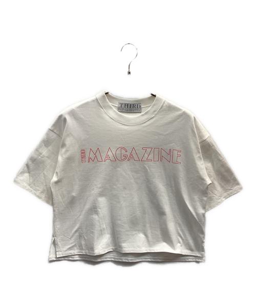 THIRD MAGAZINE（サードマガジン）THIRD MAGAZINE (サードマガジン) 別注ロゴTシャツ ホワイト サイズ:9の古着・服飾アイテム