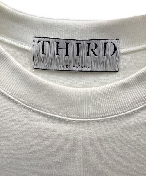 THIRD MAGAZINE（サードマガジン）THIRD MAGAZINE (サードマガジン) 別注ロゴTシャツ ホワイト サイズ:9の古着・服飾アイテム